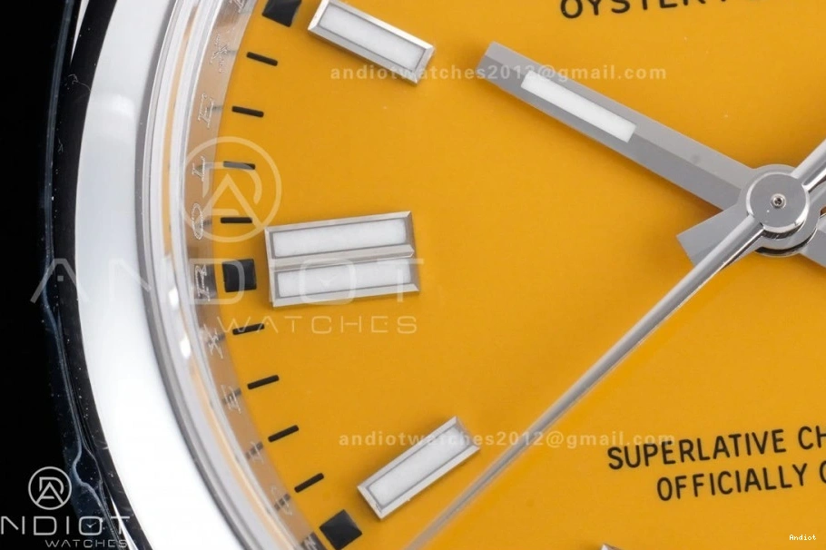 Perpetual V2 Dial DD3230 1:1 Best VSF 36mm Oyster 904L Steel Yellow Edition 126000 0416